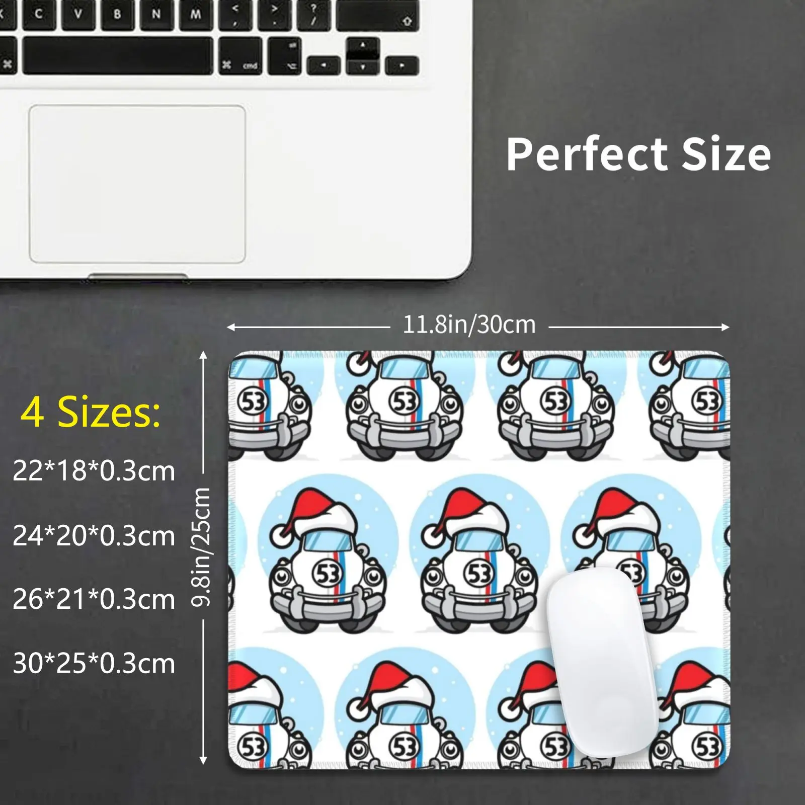 Рождественский коврик для мыши Herbie DIY с принтом Love Bug Beetle версии снова идет в