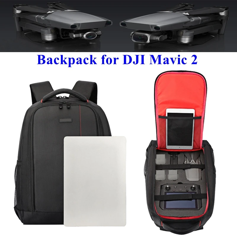

Mavic 2 Backpack Carrying Case Anti-Shock Box RC Drone Body Remote Control with Screen Storage for DJI Mavic 2 Zoom/Pro Drones