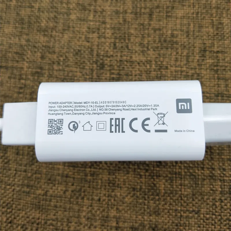Xiao mi MDY-10-EL QC4.0 быстрое зарядное устройство 27 Вт высокоскоростное турбо зарядное устройство ЕС адаптер для mi 9 9se 9t 8 cc9 Red mi K30 note 7 8 pro K20 Pro