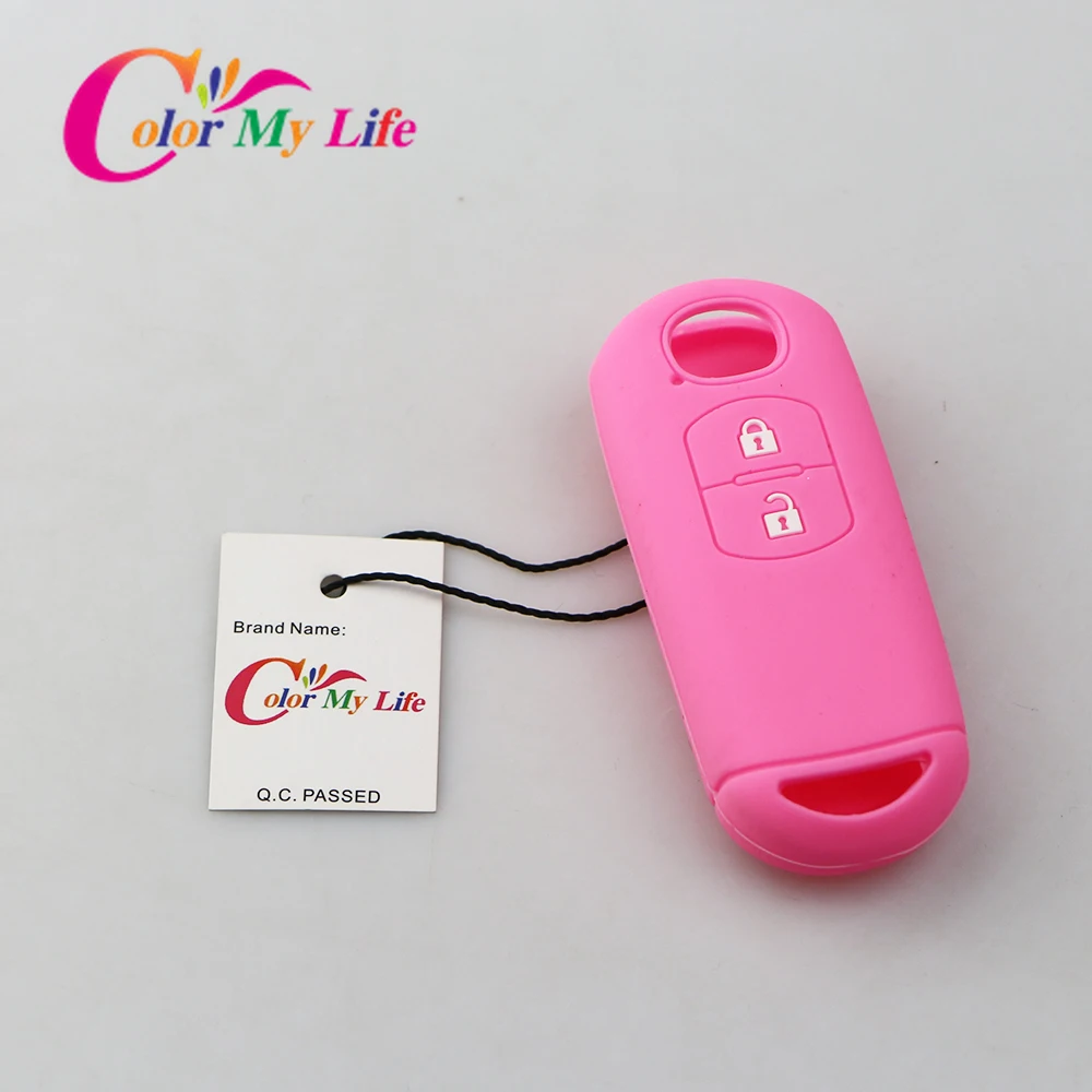 Мягкий силиконовый резиновый чехол для автомобильного ключа подходит Mazda 2 3 5 6 8