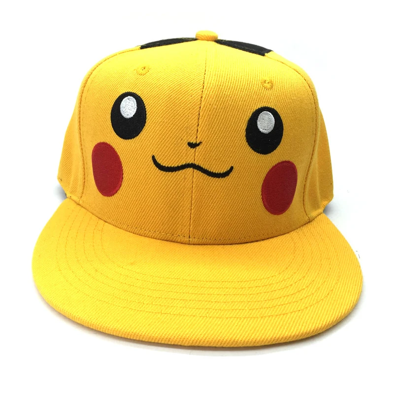 

Pokemon Pocket Monster Figure Hat Toy Embroidery Baseball Hats Pikachu Children Cosplay Cartoon Hat Kids Gift