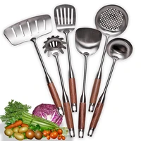 kitchen cooking utensils turner soup ladle slotted turner slotted spoon pasta server 304 staniless steel