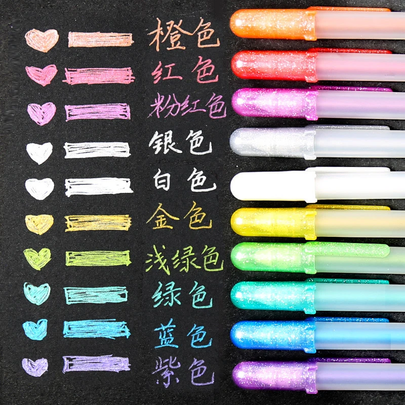 

10 Color Japan Sakura Cherry Blossom Highlight Pen Marker Sketch Pens for DIY Drawing Graffiti Art Supplies School Stationery