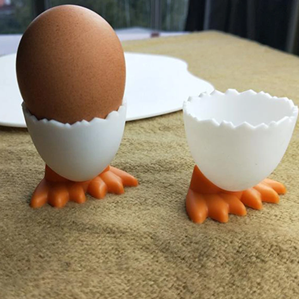 

6Pcs Plastics Boiled Egg Cups Plastics Egg Cup Holders Creative Egg Cup Holder Kitchen Tools Accessories Stand Rack Eggs Holder