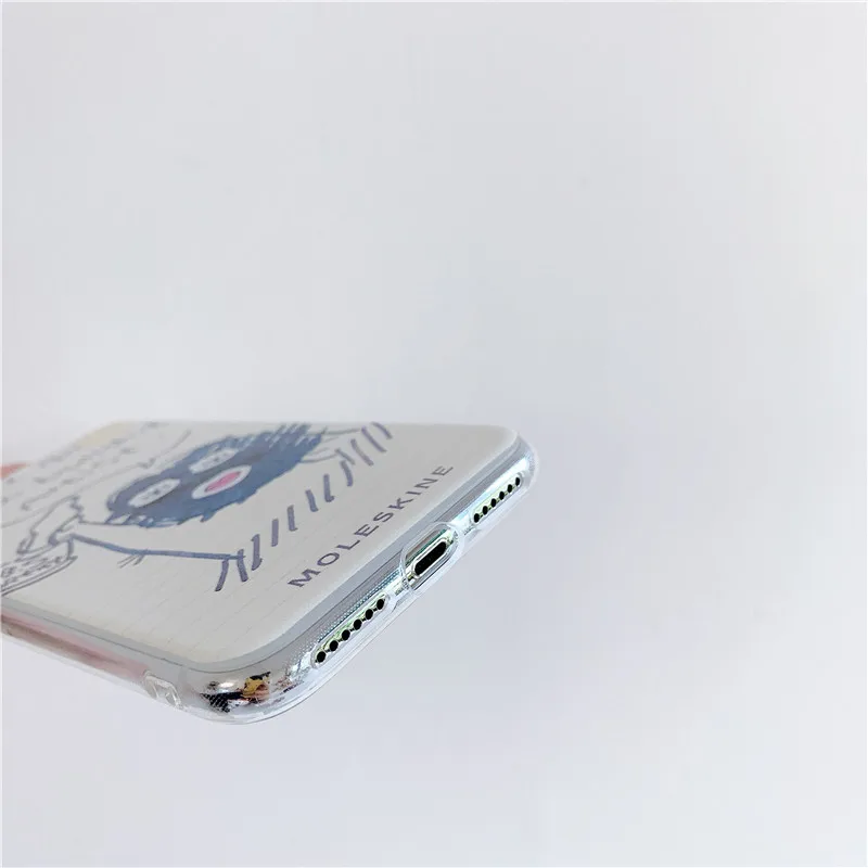 

LOA high quality casing same 6S mobile phone case 7plus protective case 11 transparent iphonexs graffiti cartoon for 8 / 12