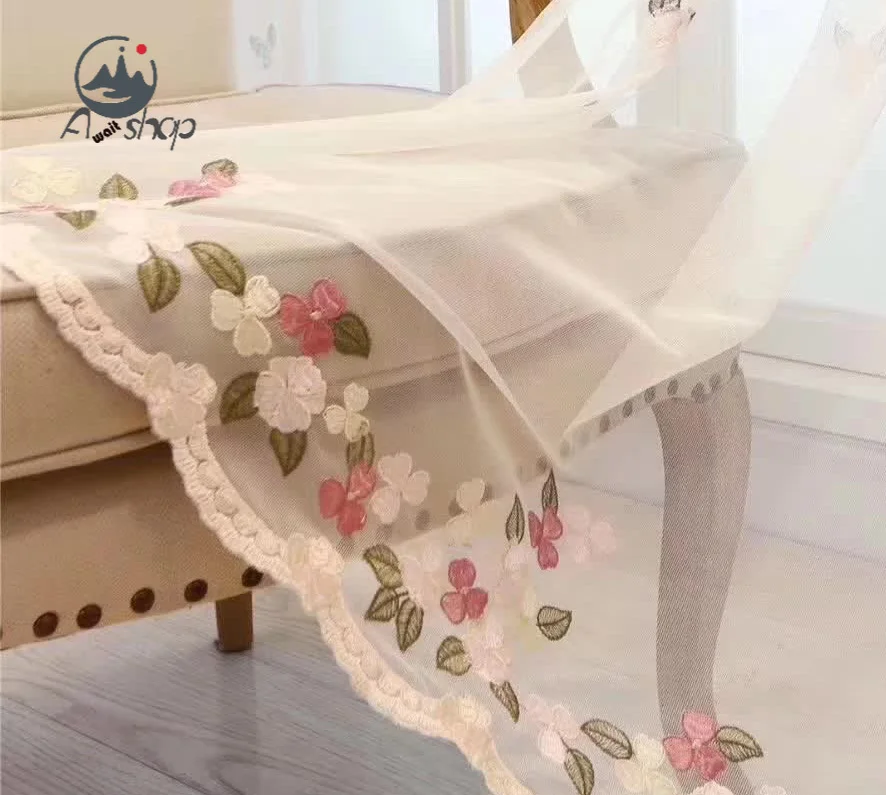 

Как вышитые цветы, современное светильник листичное светопередающее украшение для дома, легкие роскошные шторы для гостиной, столовой, спа...