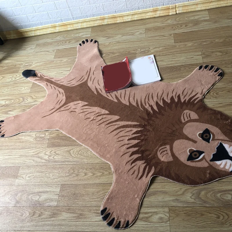 Детские большого размера детские коврики одеяла с изображением Льва из