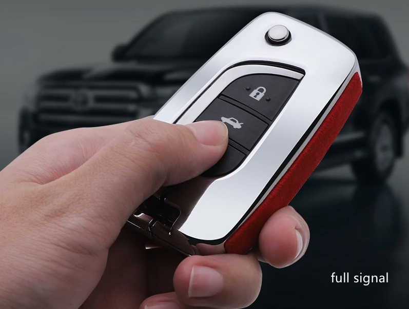 Автомобильный замшевый кожаный чехол для Брелока Для Ключей Toyota зеркального Prado