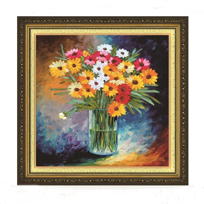 Вышивание художественные поделки 3D DIY лента вышивка крестиком пасторальный цвет