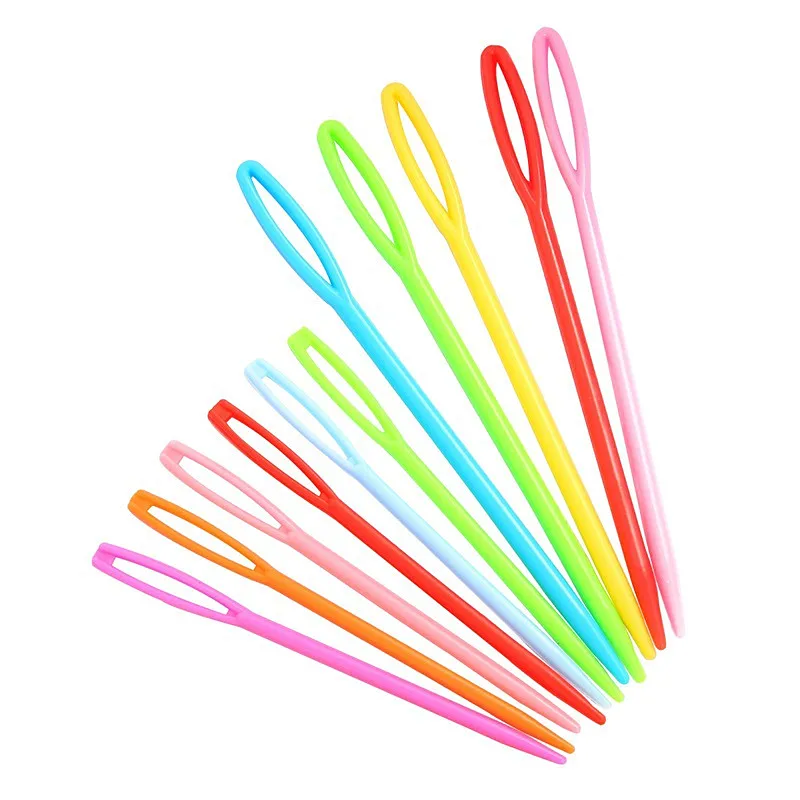 

20 шт./лот 7/9 см цветные пластиковые иглы для изготовления ювелирных изделий, швейные инструменты для детей, антиразблокировочная Пряжка, акс...