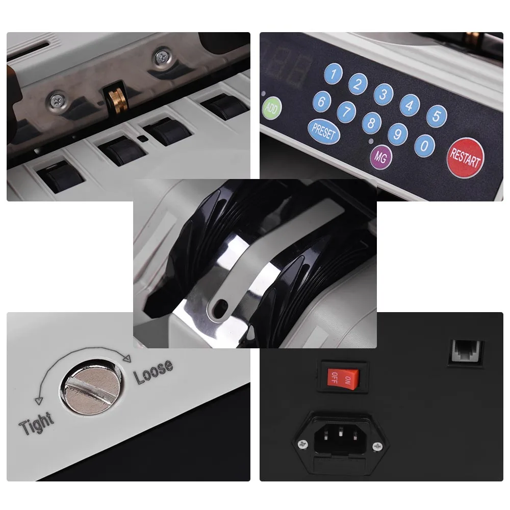 Профессиональный многовалютный счетчик купюр автоматический банкнот детектор