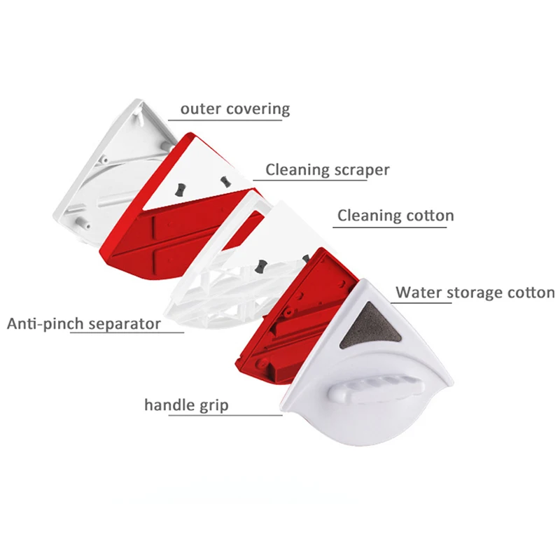 Двухсторонний магнитный очиститель стекла|Чистящие щетки| |