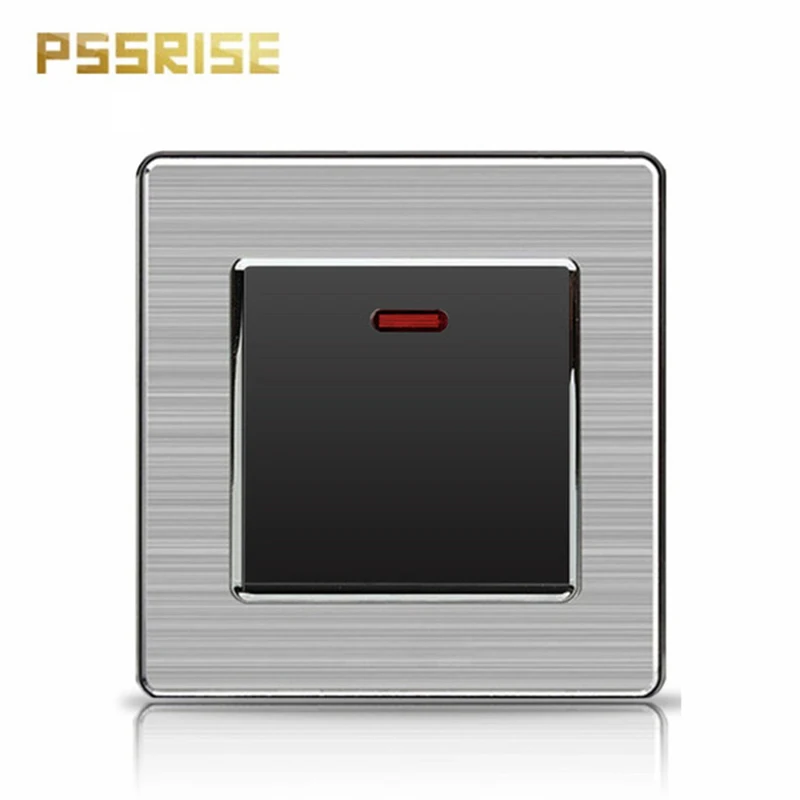 

45A wall mounted switch button switch light switch luxury stainless steel panel air conditioner water heater switch