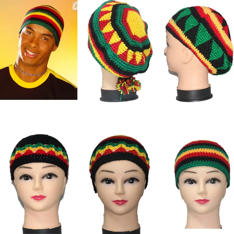 Вязаный хлопковый берет ручной работы для женщин и мужчин осенне-зимний из