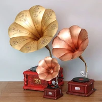 nostalgic retro phonograph model multistyle record player decoration ornament coffee bar home office decor furnishing articles