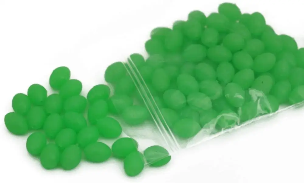 (Упаковка из 100 шт.) светящийся светится в темноте бисер притягивает рыбу приманки