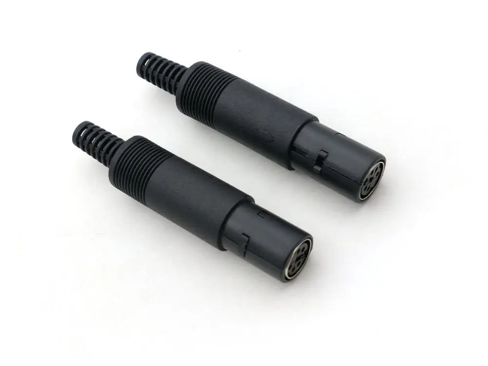 50 шт. мини DIN 5Pin гнездовой Встроенный кабель разъем адаптера|connector 5pin|connector