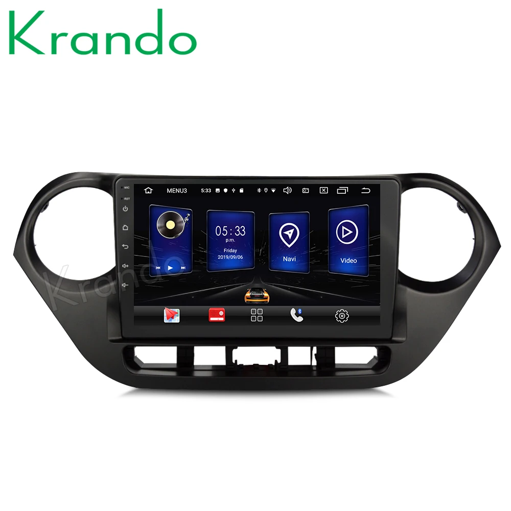 Krando Android 9 0 10 1 &quotips большой экран Автомобильная Мультимедийная система для hyundai