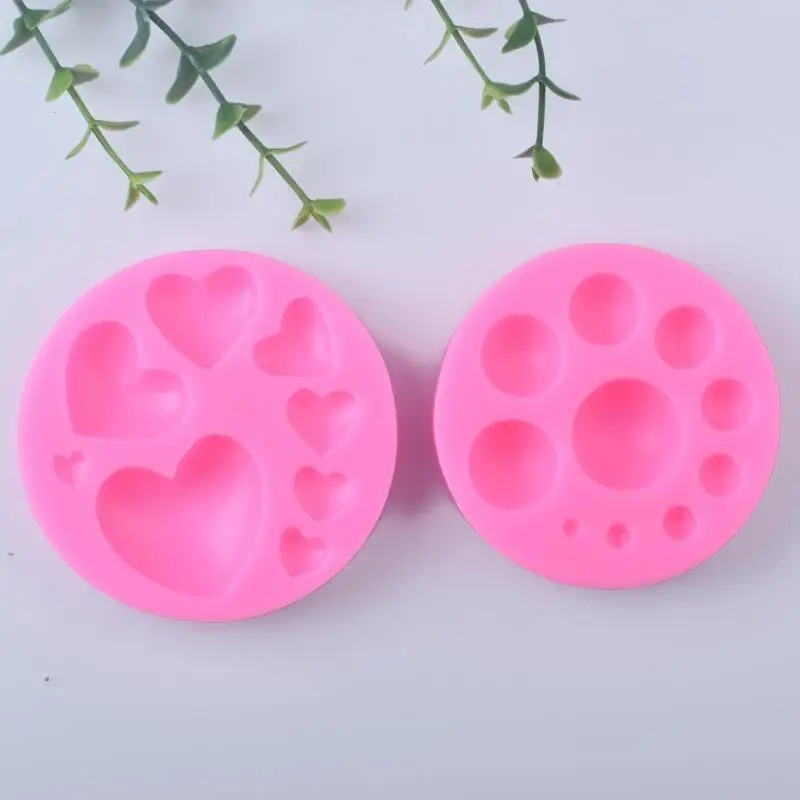 

1pcs Cake Decoration Mold Reusable Fondant Mold DIY Reusable Heart Pearl Shaped Cake Decorating Tools Beautiful Candy Mold