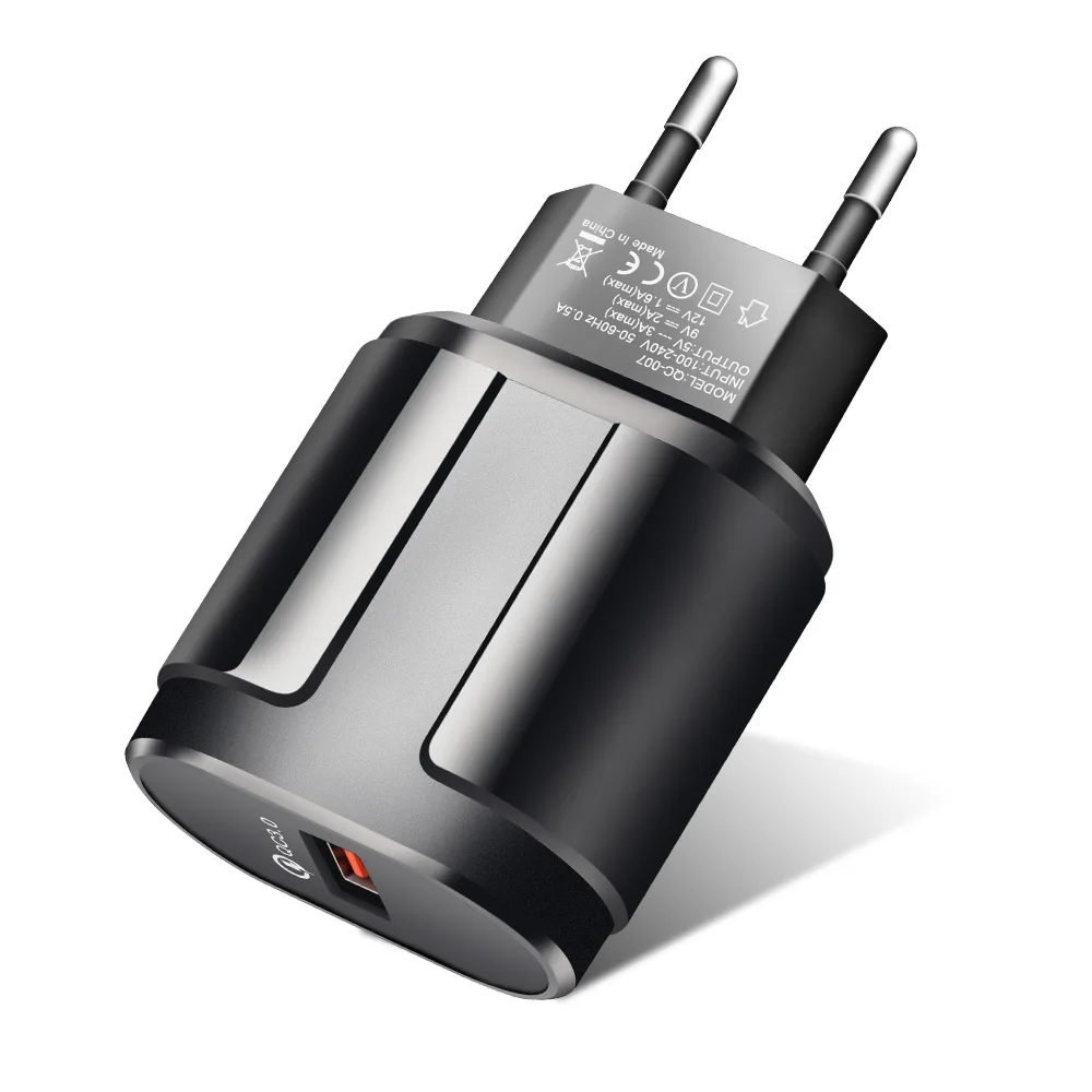 Быстрое зарядное устройство QC3.0 USB US EU универсальное быстрое настенное адаптер