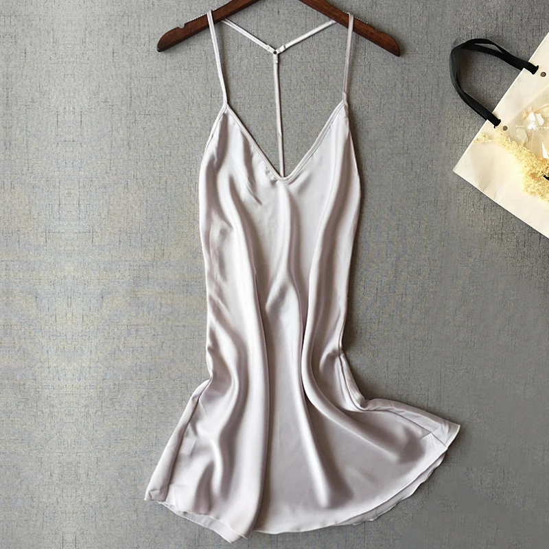 Новинка женские сексуальные атласные ночные рубашки домашняя одежда