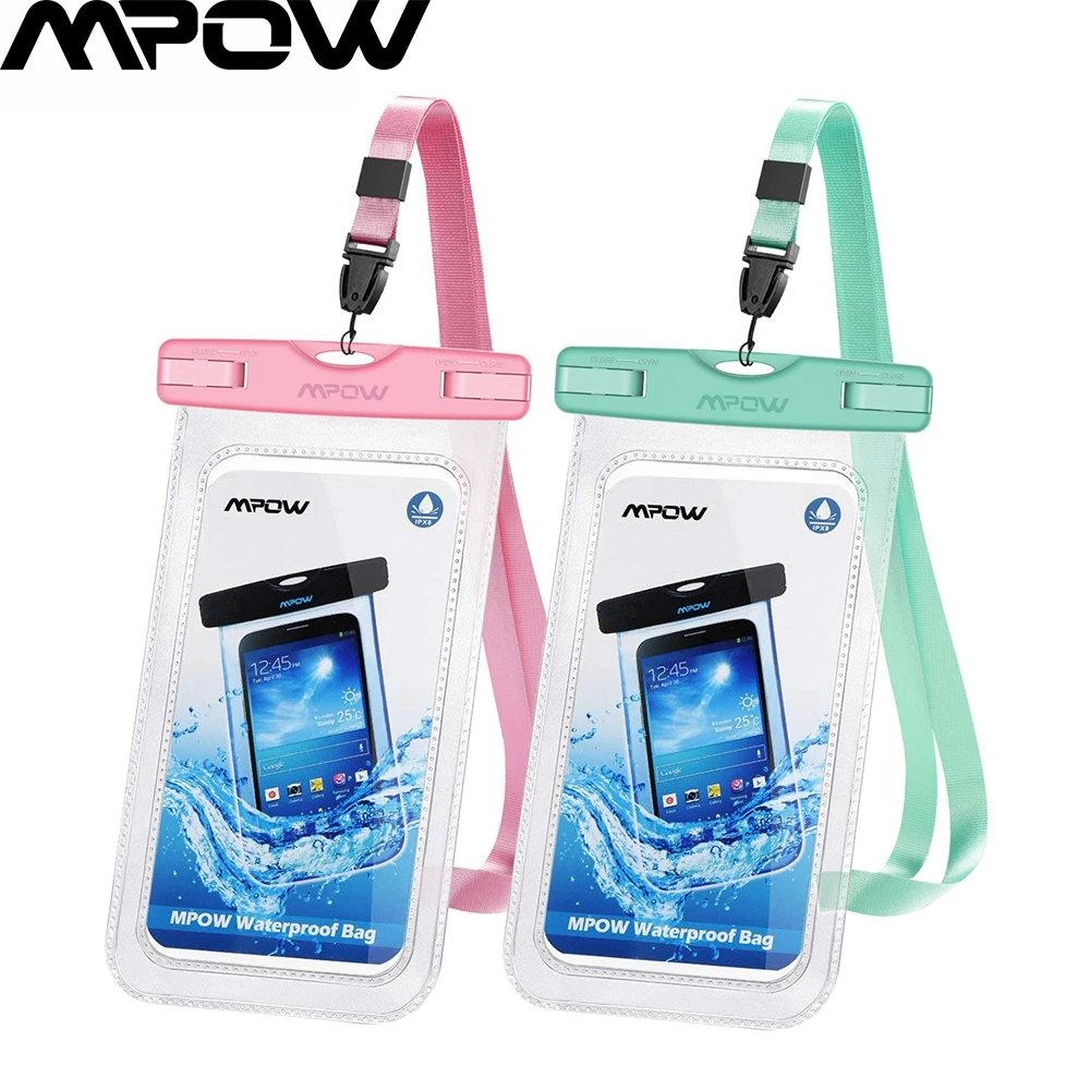 2 шт. водонепроницаемый чехол Mpow пыленепроницаемый Универсальный 6 5 дюймовый для
