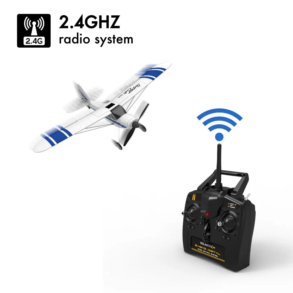 Volantex RC V761-3 761-3 Super Cub 500 EPP RC Самолет RTF w/2,4 Ghz 4CH радио, 6-axies гироскоп стабилизатор и функция возврата одной кнопкой