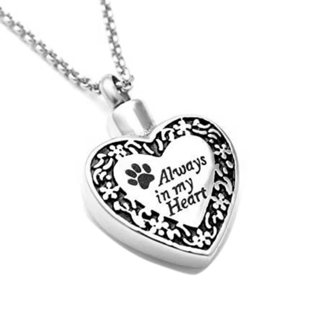 Всегда в моем сердце животное кремации ювелирные изделия собака кошка лапа ноги