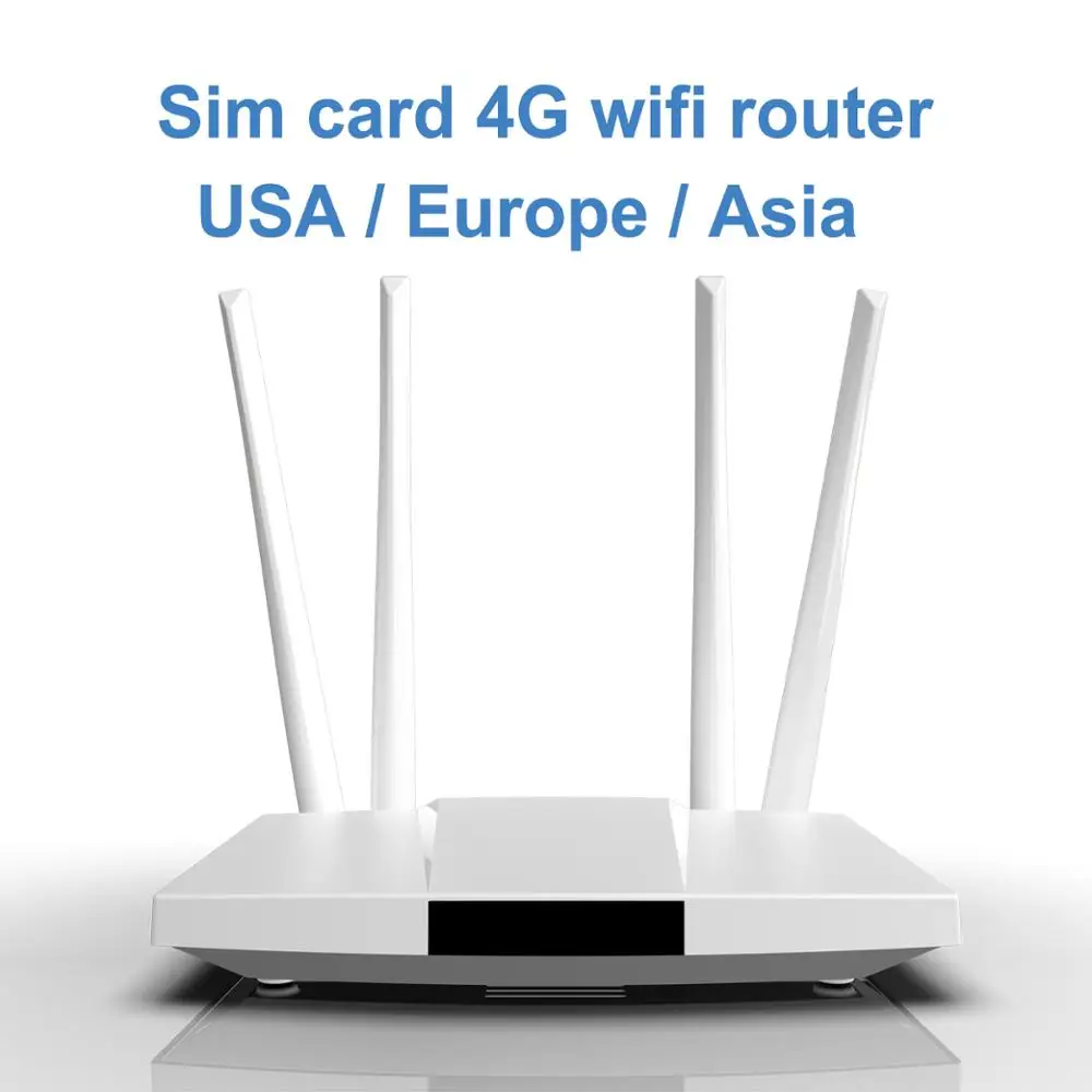 

LC112 4G Роутер wifi SIM-карта точка доступа 4G антенна CPE 32 пользователя RJ45 WAN LAN беспроводной модем LTE dongle