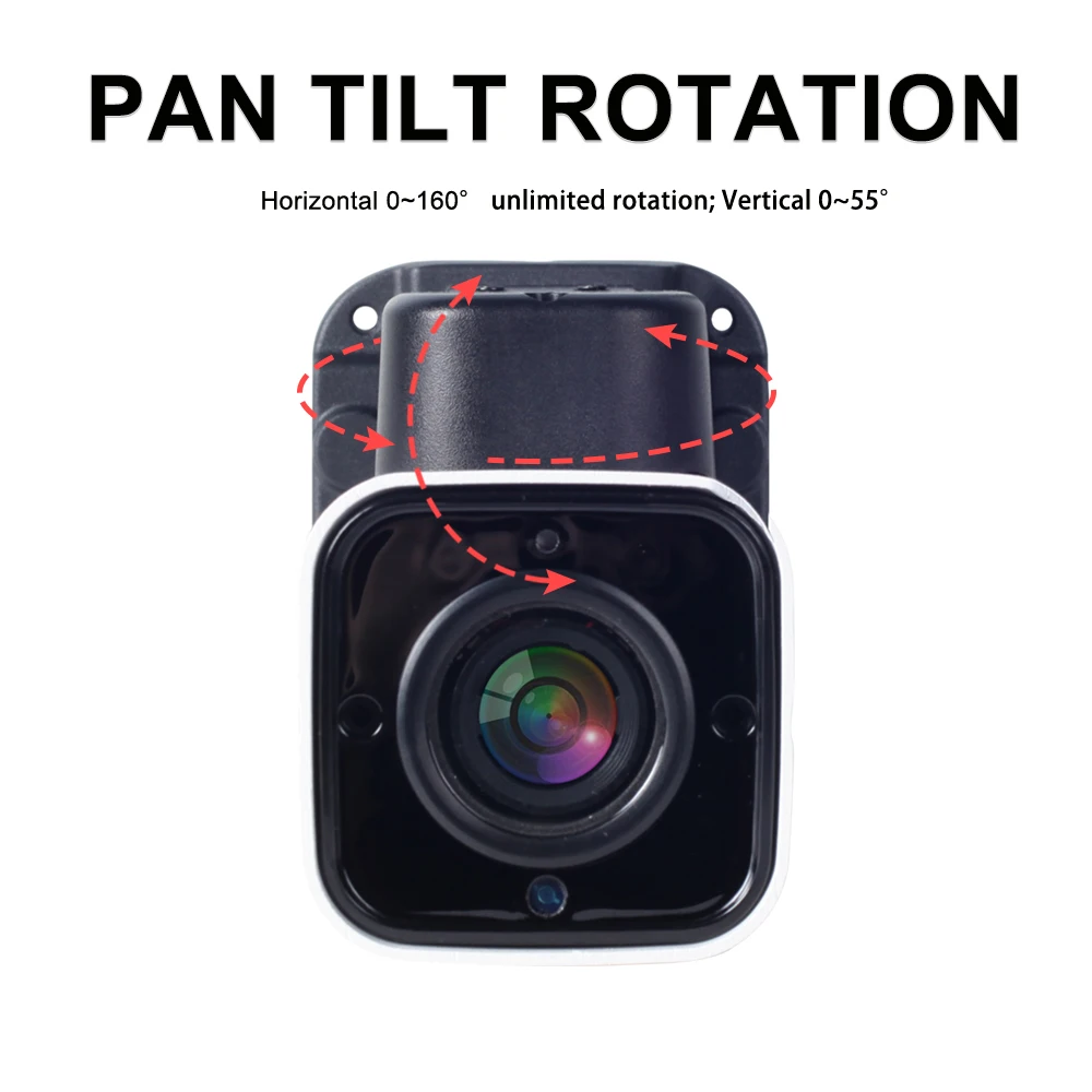 Наружная AHD 5MP 1080P Vandalproof IR Bullet PTZ камера безопасности 2MP TVI CVI CVBS 4in1 панорамирование