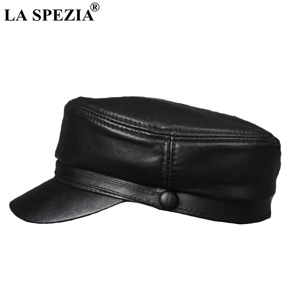 Женская винтажная шляпа LA SPEZIA черная Классическая Армейская Кепка из - Фото №1