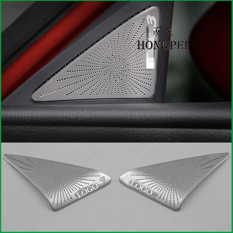 

Car Styling For Mazda 3 M3 Axela 2019 2020 A-pillar Speaker Loudspeaker Horn Decoration Cover Trim Sticker Car Accessories