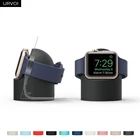 Подставка URVOI для apple watch series 6 SE 5 4 3 2 1, держатель watchOS 5, ночная подставка, силиконовая домашняя зарядная док-станция для классических часов