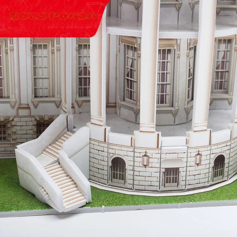 28 cm Model Cardboard 3d Three-dimensional Puzzle Creative DIY Assembling and Inserting Toys white house Building | Игрушки и хобби