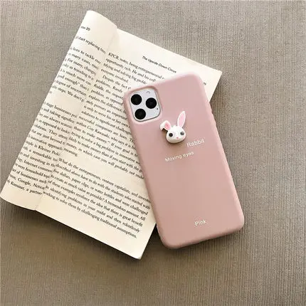 Rabbit GlamPhoneCase милый маленький зверь чехол для телефона iPhone11Pro/Max X XS Max XR Мягкий силиконовый чехол для iPhone11 7 8 6 6s Plus - Цвет: Rabbit