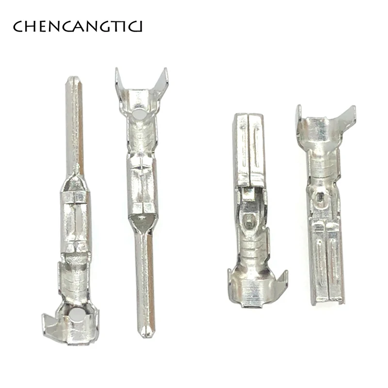 

50 Pcs Brass Tyco Crimp Terminal Splice Pins 183025-1 282109-1 for Sealed Waterproof Male Female Connectors