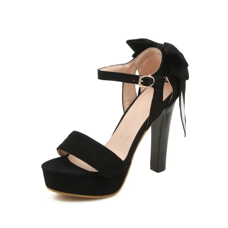 Сандалии женские на платформе Водонепроницаемые босоножки с бантом для сцены