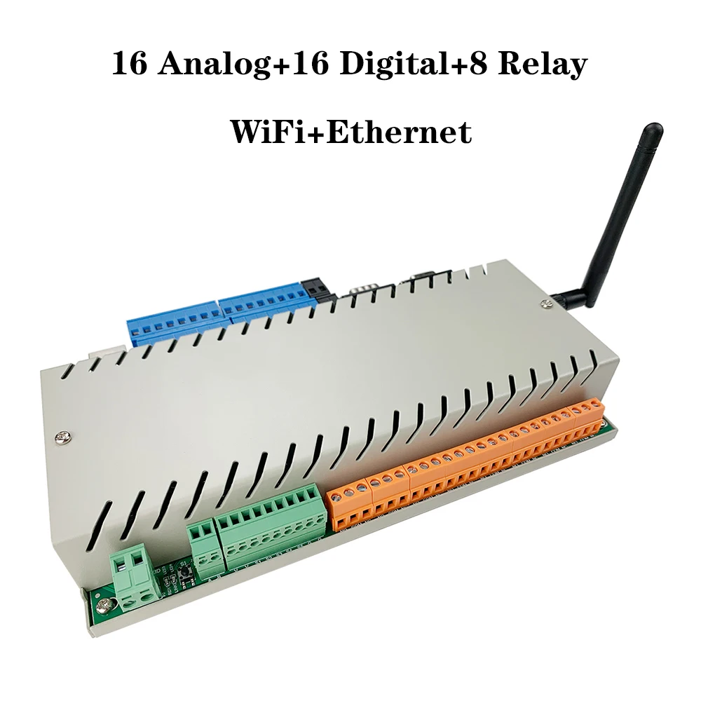 

Kincony 16 аналоговый 16 цифровой 8 релейный Wi-Fi переключатель MQTT Модуль PLC программируемый логический контроллер IFTTT Автоматизация комплекта умн...