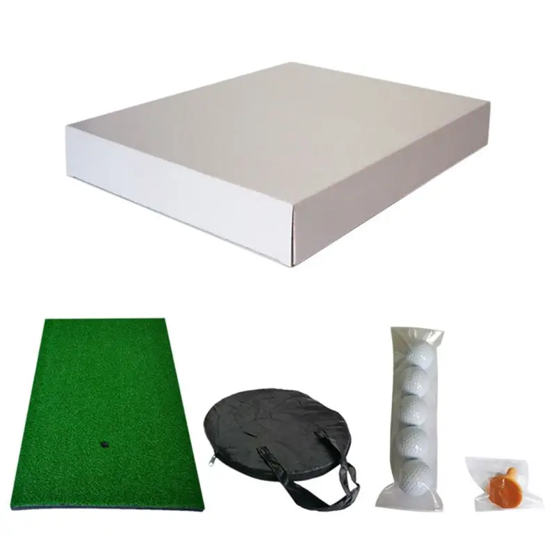 Online 24BD Taşınabilir Golf Eğitim Pitching Yonga Kafesi Net Top Isabet Seti Uygulama Hasır Paspaslar Kapalı Açık çanta Kolay Anında