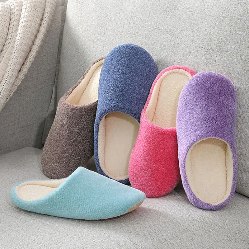

Women Slippers Fur Ladies Light Plush Winter Autumn Warm Casual Flat Shoes Woman Soft Comfort Footwear Female Round Toe 2020