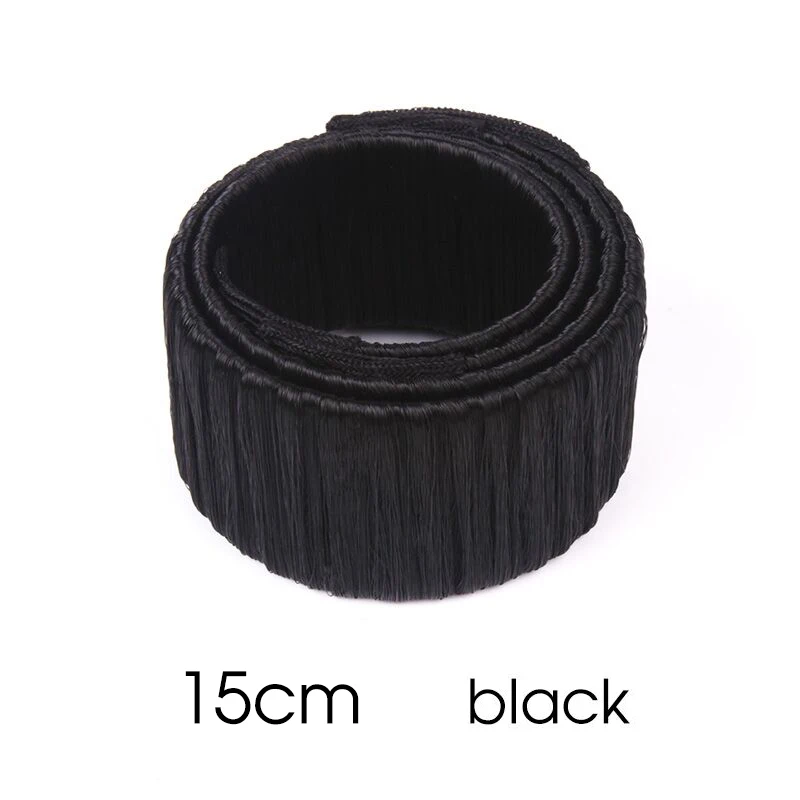 black 15cm 1 Набор для женщин и девочек, волшебный стиль, инструменты для укладки волос, булочки, Braiders, щипцы для завивки волос, лента для волос, аксессуары для волос - Цвет: black 15cm