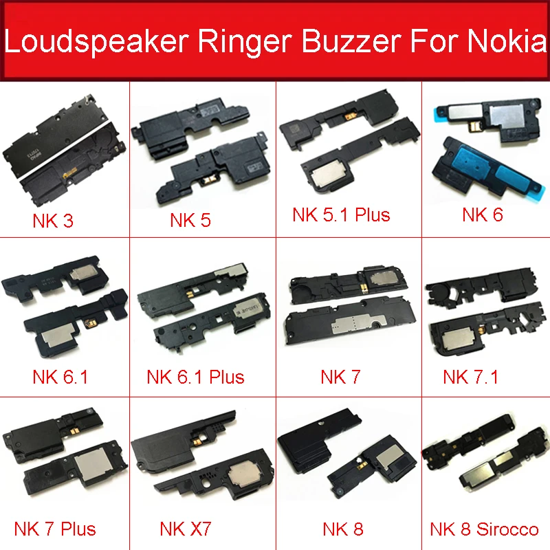 

Loud Speaker Ringer Buzzer Flex CableFor Nokia 3 3.1 4.2 5 5.1 6 6.1 7 7.1 8 Sirocco 9 PureView 8.1 X3 X5 X6 X7 X71 Plus Parts