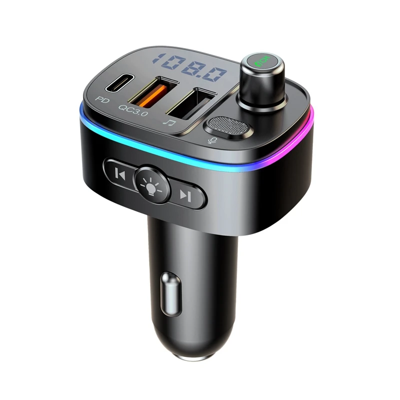 FM-передатчик Bluetooth 5 0 Автомобильный MP3-плеер беспроводной автомобильный комплект