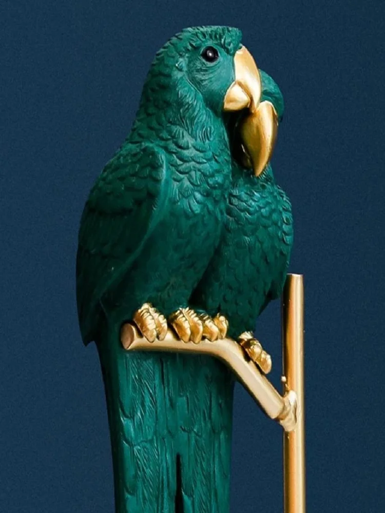 Скандинавская статуя попугая креативные полимерные искусственные животные
