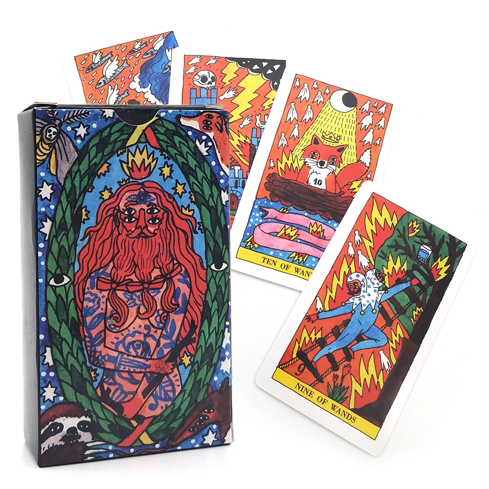 

Tarot deck del Fuego Cards Tarot Oracles Electronic Guide Book Game Toy Playing Card