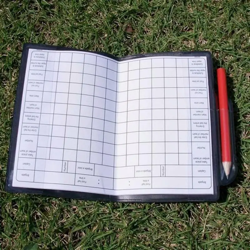 Большой футбол с кожаным чехлом красные карты и запись штраф Желтые рефери