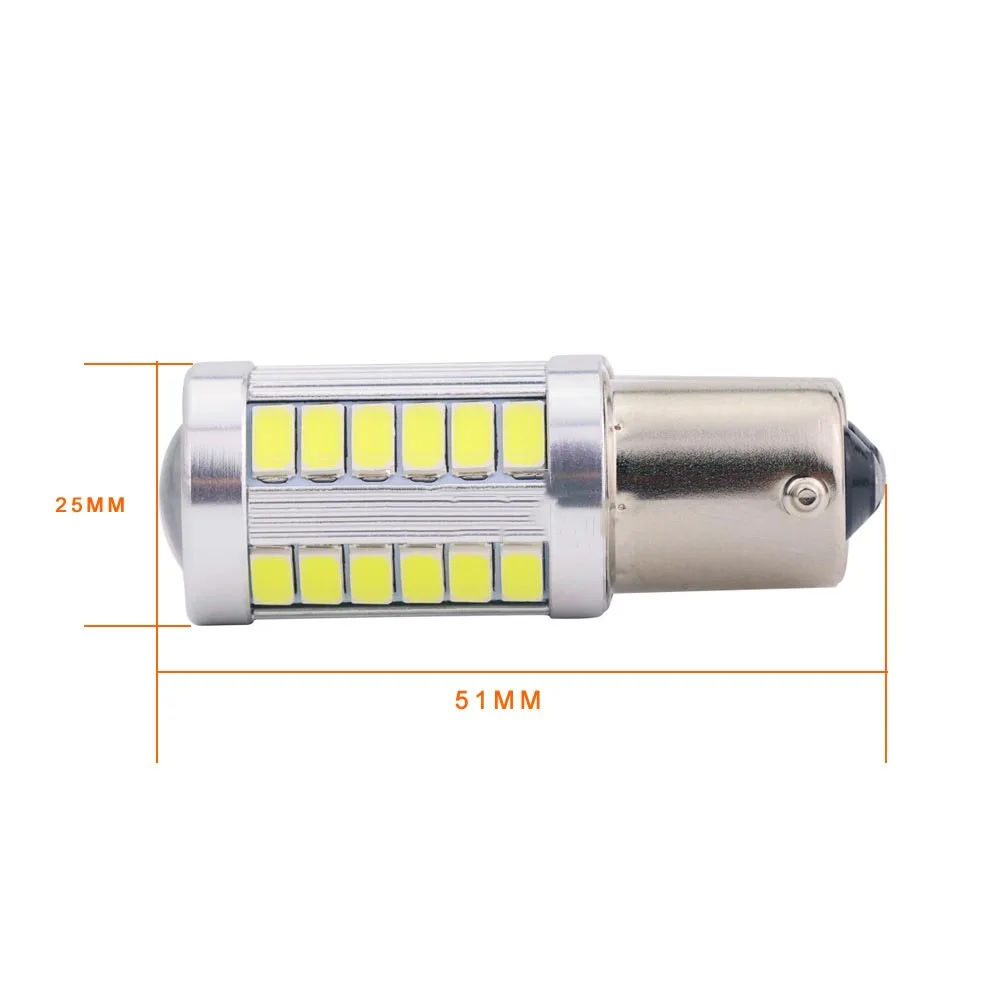 1 шт. Чрезвычайно яркий светодиодный сигнал поворота автомобиля 1156 33SMD1157