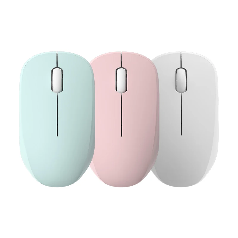 Ультратонкая Беспроводная мини мышь 2 4G милая Бесшумная игровая для Macbook Air Pro Lenovo