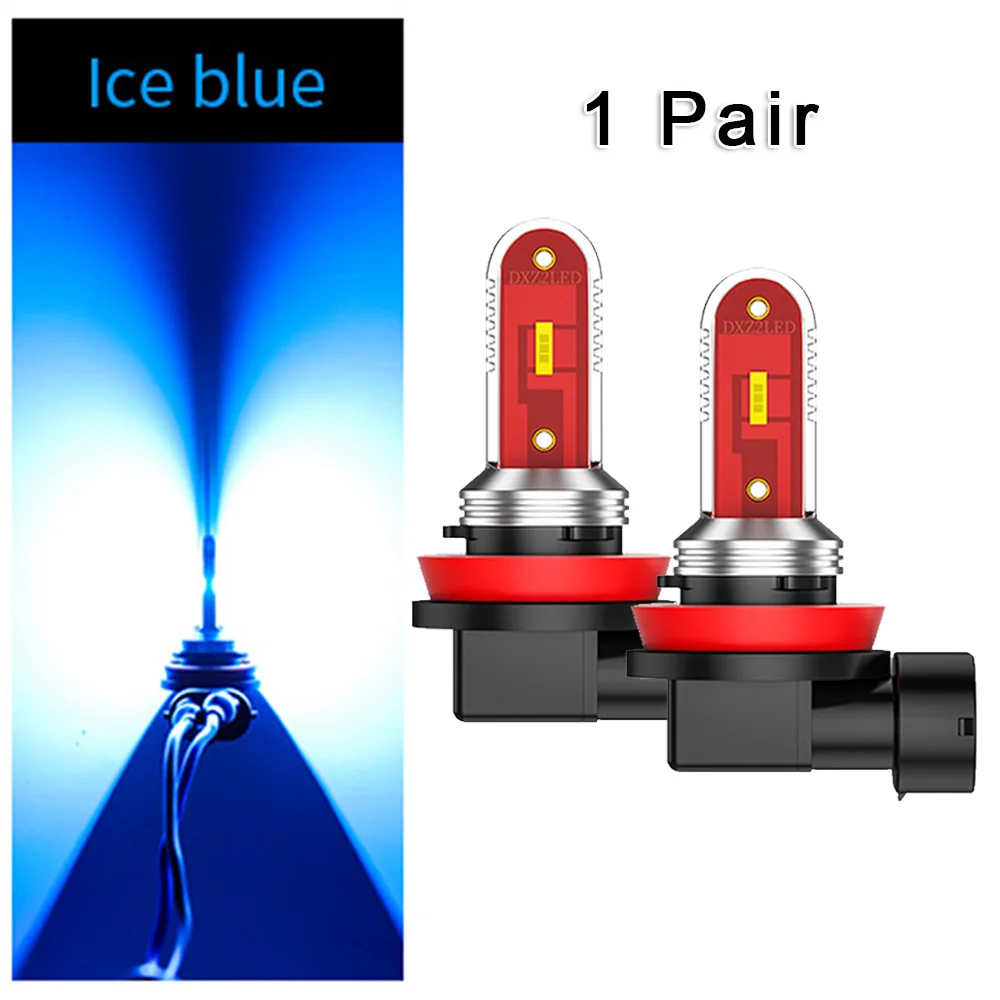 2 шт. H8 H11 Светодиодный ные лампы противотумансветильник CSP 1860 Canbus автомобильные