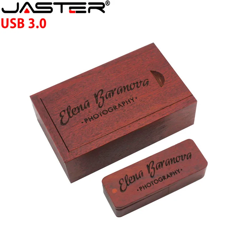 JASTER USB 3,0 Натуральные Деревянные USB+ упаковочная коробка USB флеш-накопитель деревянная Флешка 4G 8GB 16GB 32GB u диск фотографии свадебные подарки